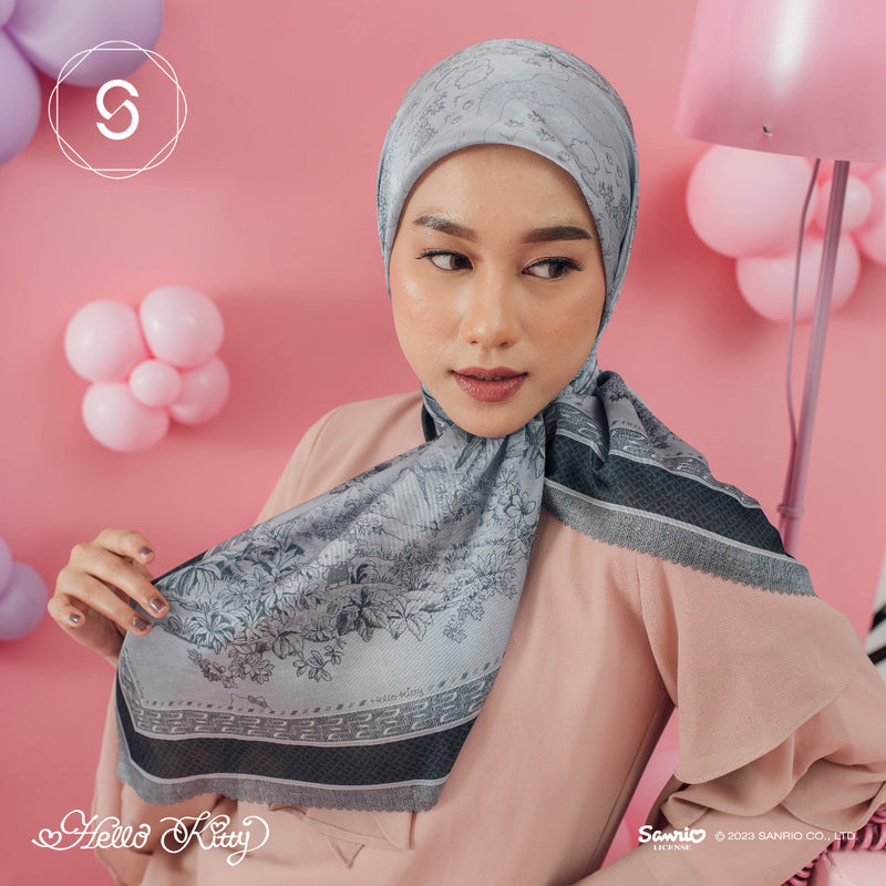 Seradia Hijab Segi Empat Voyage Hello Kitty Collection
