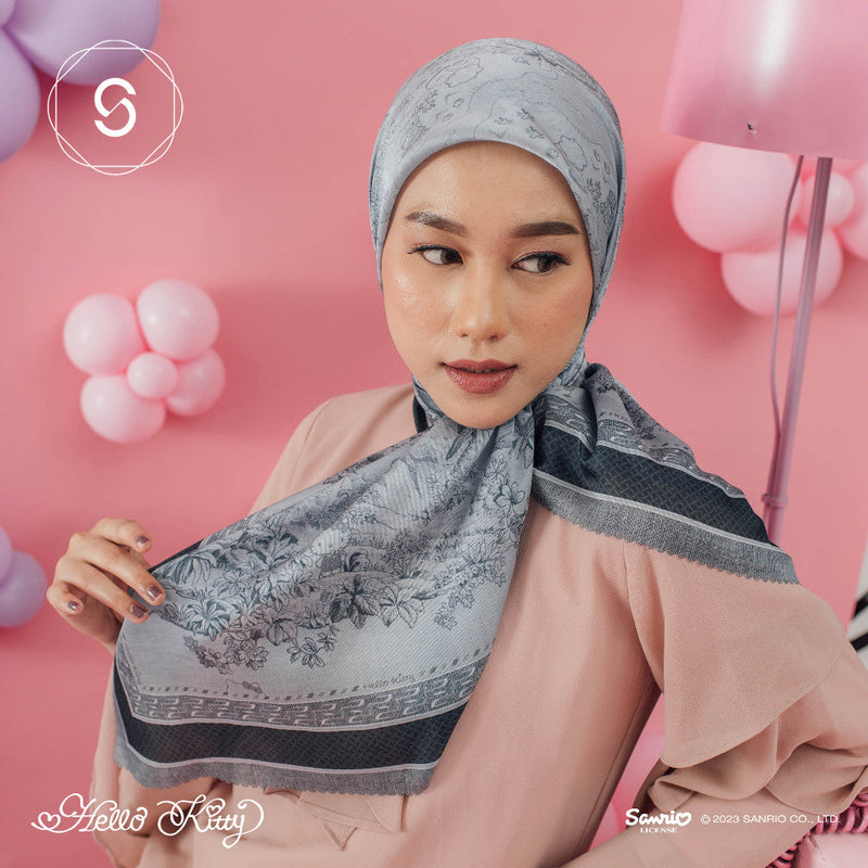 Seradia Hijab Segi Empat Voyage Hello Kitty Collection