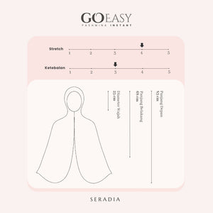 Seradia Hijab - Polos Go Easy Instant Pashmina