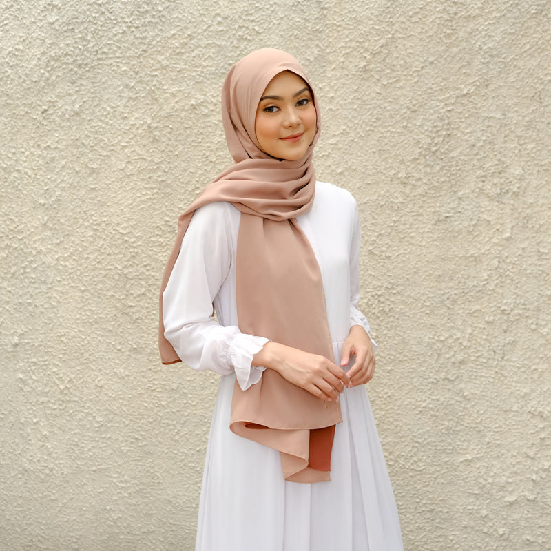 Twindayscarf Pashmina Instan - Terracota